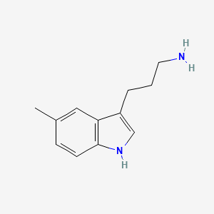 molecular formula C12H16N2 B3001946 3-(5-Methyl-3-indolyl)-1-propanamine CAS No. 586336-25-6