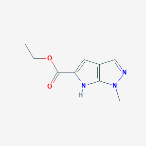 molecular formula C9H11N3O2 B3002003 Ethyl 1-methyl-1,6-dihydropyrrolo[2,3-C]pyrazole-5-carboxylate CAS No. 1379175-53-7