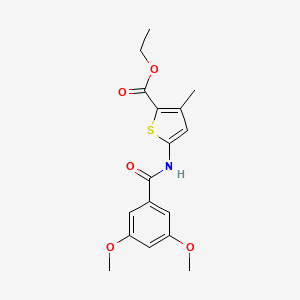 molecular formula C17H19NO5S B3002010 Ethyl 5-(3,5-dimethoxybenzamido)-3-methylthiophene-2-carboxylate CAS No. 380451-37-6