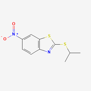 Benzothiazole, 2-[(1-methylethyl)thio]-6-nitro-