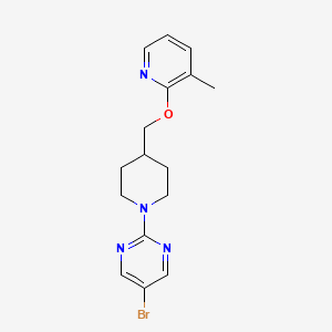 5-Bromo-2-(4-{[(3-methylpyridin-2-yl)oxy]methyl}piperidin-1-yl)pyrimidine