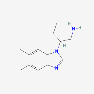 2-(5,6-dimethyl-1H-1,3-benzodiazol-1-yl)butan-1-amine