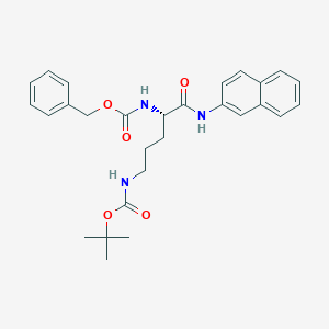 tert-Butyl N-[(4S)-4-{[(benzyloxy)carbonyl]amino}-4-[(naphthalen-2-yl)carbamoyl]butyl]carbamate