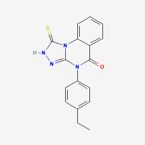 4-(4-ethylphenyl)-1-sulfanyl-4H,5H-[1,2,4]triazolo[4,3-a]quinazolin-5-one