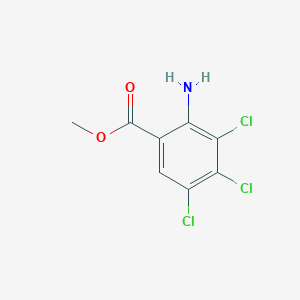 molecular formula C8H6Cl3NO2 B3002113 Methyl 2-amino-3,4,5-trichlorobenzoate CAS No. 2580222-68-8
