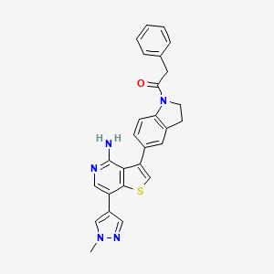 molecular formula C27H23N5OS B3002131 GSK2593074A 