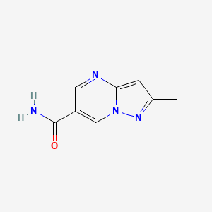 molecular formula C8H8N4O B3002153 2-Methylpyrazolo[1,5-a]pyrimidine-6-carboxamide CAS No. 338953-49-4