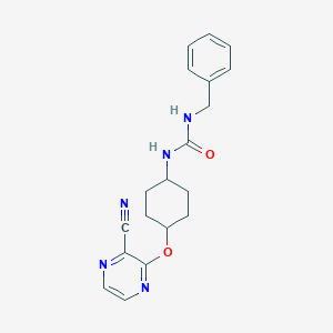 1-Benzyl-3-((1r,4r)-4-((3-cyanopyrazin-2-yl)oxy)cyclohexyl)urea