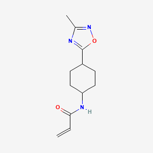 N-[4-(3-Methyl-1,2,4-oxadiazol-5-yl)cyclohexyl]prop-2-enamide