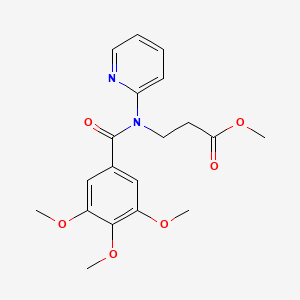 3-[Pyridin-2-yl-(3,4,5-trimethoxy-benzoyl)-amino]-propionic acid methyl ester