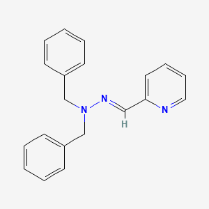 2-((2,2-Dibenzylhydrazineylidene)methyl)pyridine