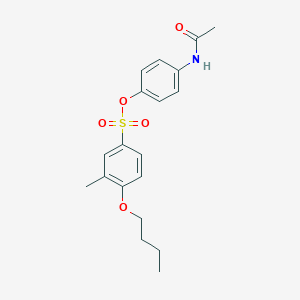 4-(Acetylamino)phenyl 4-butoxy-3-methylbenzenesulfonate