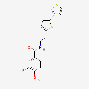 N-(2-([2,3'-bithiophen]-5-yl)ethyl)-3-fluoro-4-methoxybenzamide