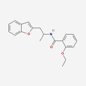 molecular formula C20H21NO3 B3002301 N-[1-(1-benzofuran-2-yl)propan-2-yl]-2-ethoxybenzamide CAS No. 2034558-64-8