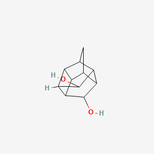 molecular formula C11H14O2 B3002305 octahydro-1H-2,4,1-(ethane[1,1,2]triyl)cyclobuta[cd]pentalene-5,7-diol CAS No. 56143-86-3
