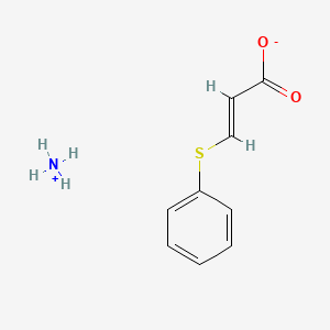 molecular formula C9H11NO2S B3002376 azanium;(E)-3-phenylsulfanylprop-2-enoate CAS No. 1027230-21-2
