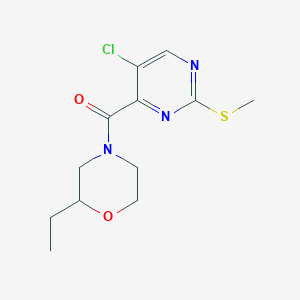 (5-Chloro-2-methylsulfanylpyrimidin-4-yl)-(2-ethylmorpholin-4-yl)methanone