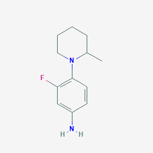 3-Fluoro-4-(2-methylpiperidin-1-yl)aniline