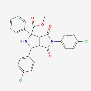 Methyl 3,5-bis(4-chlorophenyl)-4,6-dioxo-1-phenyloctahydropyrrolo[3,4-c]pyrrole-1-carboxylate