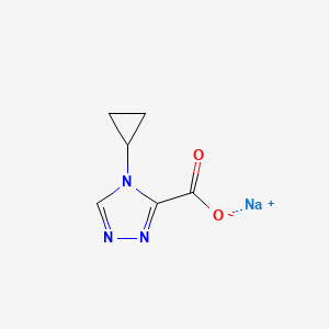 Sodium;4-cyclopropyl-1,2,4-triazole-3-carboxylate