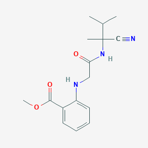 Methyl 2-[[2-[(2-cyano-3-methylbutan-2-yl)amino]-2-oxoethyl]amino]benzoate