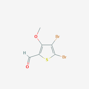 B3002507 4,5-Dibromo-3-methoxythiophene-2-carbaldehyde CAS No. 2248346-43-0