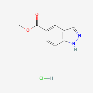 molecular formula C9H9ClN2O2 B3002552 methyl 1H-indazole-5-carboxylate hydrochloride CAS No. 2305255-94-9