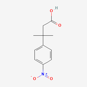 molecular formula C11H13NO4 B3002562 3-methyl-3-(4-nitrophenyl)butanoic Acid CAS No. 42288-06-2