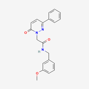 B3002571 N-(3-methoxybenzyl)-2-(6-oxo-3-phenylpyridazin-1(6H)-yl)acetamide CAS No. 898189-40-7