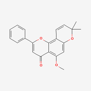 molecular formula C21H18O4 B3002597 Isopongaflavone CAS No. 64125-33-3