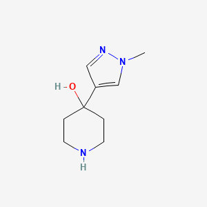 molecular formula C9H15N3O B3002728 4-(1-Methylpyrazol-4-yl)piperidin-4-ol CAS No. 1341369-39-8