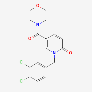 1-(3,4-dichlorobenzyl)-5-(morpholinocarbonyl)-2(1H)-pyridinone