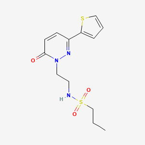N-(2-(6-oxo-3-(thiophen-2-yl)pyridazin-1(6H)-yl)ethyl)propane-1-sulfonamide