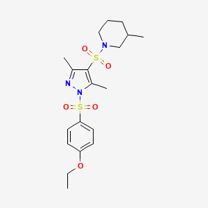 1-((1-((4-ethoxyphenyl)sulfonyl)-3,5-dimethyl-1H-pyrazol-4-yl)sulfonyl)-3-methylpiperidine