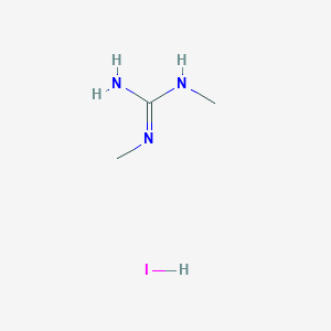molecular formula C3H10IN3 B3002860 N,N'-dimethylguanidine hydroiodide CAS No. 57069-85-9