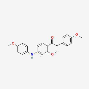 B3002864 3-(4-methoxyphenyl)-7-((4-methoxyphenyl)amino)-4H-chromen-4-one CAS No. 864760-93-0