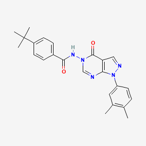4-(tert-butyl)-N-(1-(3,4-dimethylphenyl)-4-oxo-1H-pyrazolo[3,4-d]pyrimidin-5(4H)-yl)benzamide