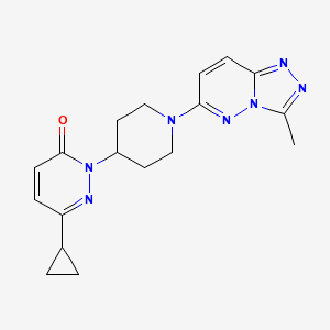 6-Cyclopropyl-2-[1-(3-methyl-[1,2,4]triazolo[4,3-b]pyridazin-6-yl)piperidin-4-yl]pyridazin-3-one