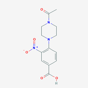 4-(4-Acetylpiperazin-1-yl)-3-nitrobenzoic acid