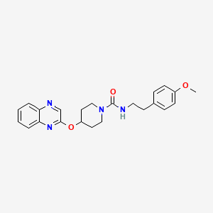 N-(4-methoxyphenethyl)-4-(quinoxalin-2-yloxy)piperidine-1-carboxamide