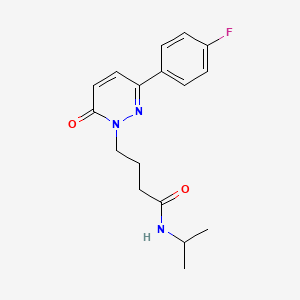 4-(3-(4-fluorophenyl)-6-oxopyridazin-1(6H)-yl)-N-isopropylbutanamide