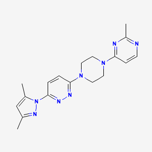 3-(3,5-Dimethylpyrazol-1-yl)-6-[4-(2-methylpyrimidin-4-yl)piperazin-1-yl]pyridazine