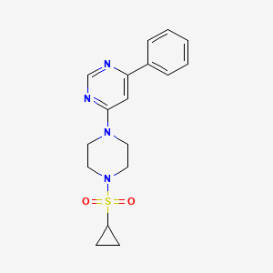 4-(4-(Cyclopropylsulfonyl)piperazin-1-yl)-6-phenylpyrimidine
