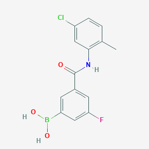 5-(5-Chloro-2-methylphenylcarbamoyl)-3-fluorobenzeneboronic acid