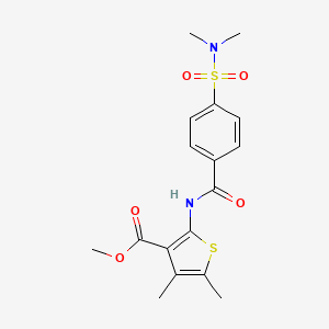 Methyl 2-[4-(dimethylsulfamoyl)benzamido]-4,5-dimethylthiophene-3-carboxylate