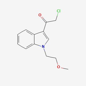 molecular formula C13H14ClNO2 B3002948 2-Chloro-1-[1-(2-methoxy-ethyl)-1H-indol-3-yl]-ethanone CAS No. 883547-12-4