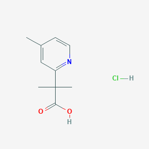 2-Methyl-2-(4-methylpyridin-2-yl)propanoic acid hydrochloride