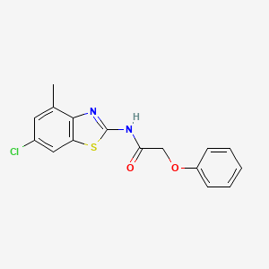 N-(6-chloro-4-methyl-1,3-benzothiazol-2-yl)-2-phenoxyacetamide