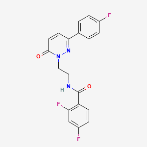 2,4-difluoro-N-(2-(3-(4-fluorophenyl)-6-oxopyridazin-1(6H)-yl)ethyl)benzamide