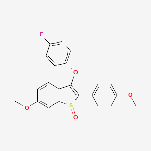 3-(4-Fluorophenoxy)-6-methoxy-2-(4-methoxyphenyl)-1-benzothiophene 1-oxide